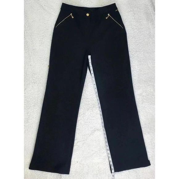 St John Sport By Marie Grey Black With Gold Accents Size 8 - Picture 5 of 10